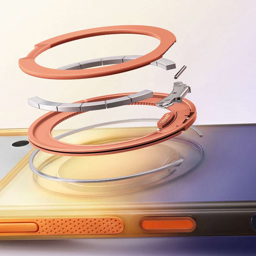 Θήκη MagSafe για Apple iPhone 18 Pro Max / 17 Pro Max, Torras, Ostand O3 Air Gradient, Μπλε Πορτοκαλί