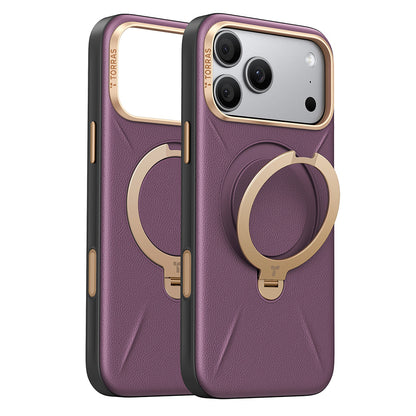 Θήκη MagSafe για Apple iPhone 18 Pro Max / 17 Pro Max, Torras, QPRO Leather, Μωβ