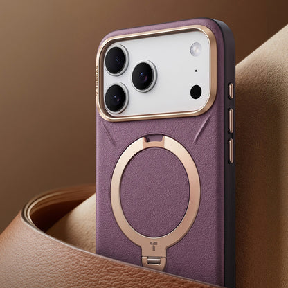 Θήκη MagSafe για Apple iPhone 18 Pro Max / 17 Pro Max, Torras, QPRO Leather, Μωβ