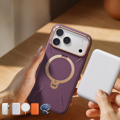 Θήκη MagSafe για Apple iPhone 18 Pro Max / 17 Pro Max, Torras, QPRO Leather, Μωβ