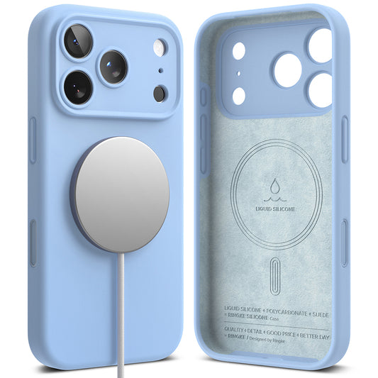 Θήκη MagSafe για Apple iPhone 18 Pro Max, Ringke, Σιλικόνη, Μπλε