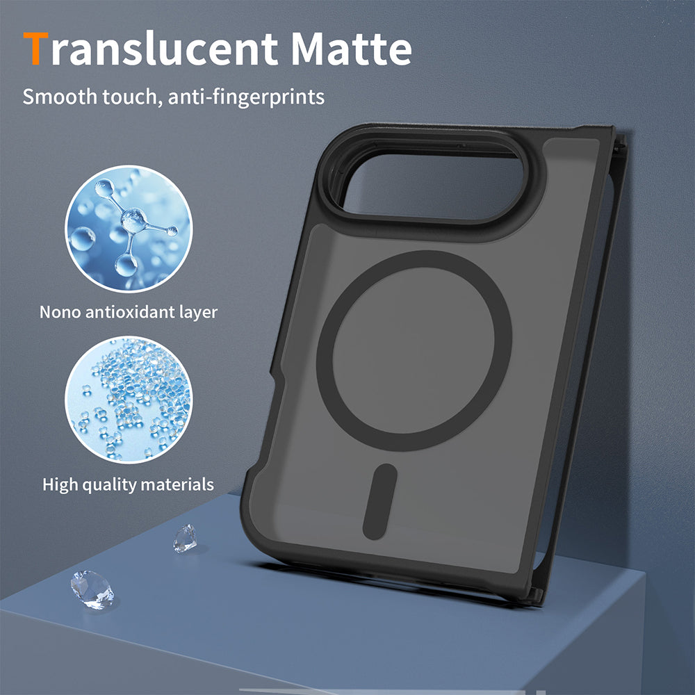 Θήκη MagSafe για Apple iPhone Duo, Techsuit, PureFrost, Σατινέ Μαύρη