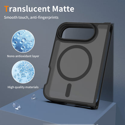 Θήκη MagSafe για Apple iPhone Duo, Techsuit, PureFrost, Σατινέ Μαύρη