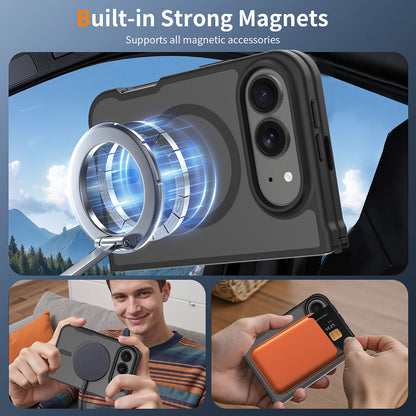 Θήκη MagSafe για Apple iPhone Duo, Techsuit, PureFrost, Σατινέ Μαύρη