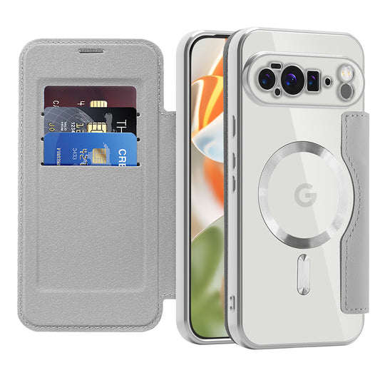 Θήκη MagSafe για Google Pixel 10 Pro XL, Techsuit, SmartMag Book, Γκρι