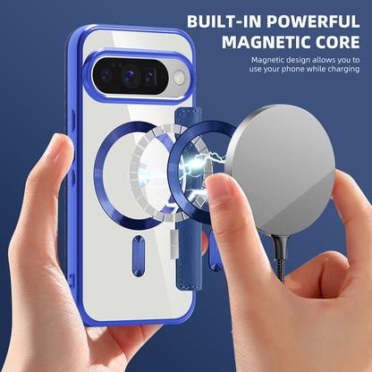 Θήκη MagSafe για Google Pixel 10 Pro / 10, Techsuit, SmartMag Book, Μπλε