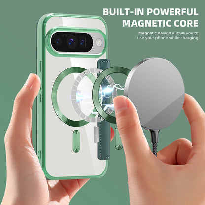 Θήκη MagSafe για Google Pixel 10 Pro / 10, Techsuit, SmartMag Book, Πράσινο