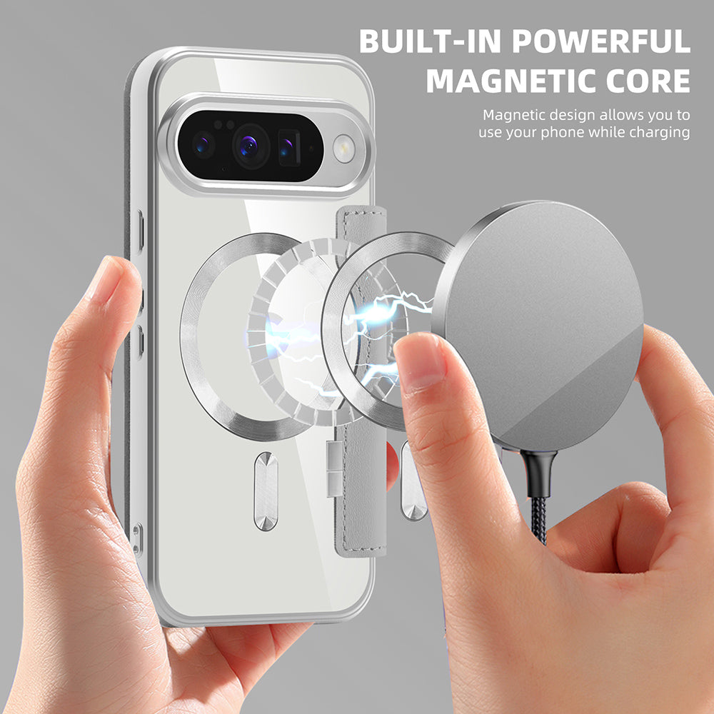 Θήκη MagSafe για Google Pixel 10 Pro XL, Techsuit, SmartMag Book, Γκρι