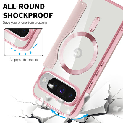 Θήκη MagSafe για Google Pixel 10 Pro XL, Techsuit, SmartMag Book, Ροζ