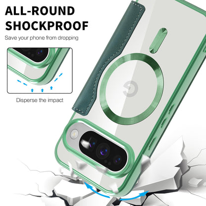 Θήκη MagSafe για Google Pixel 10 Pro XL, Techsuit, SmartMag Book, Πράσινο