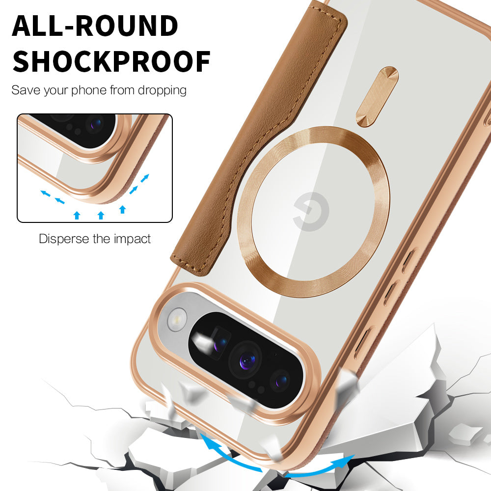 Θήκη MagSafe για Google Pixel 10 Pro / 10, Techsuit, SmartMag Book, Καφέ