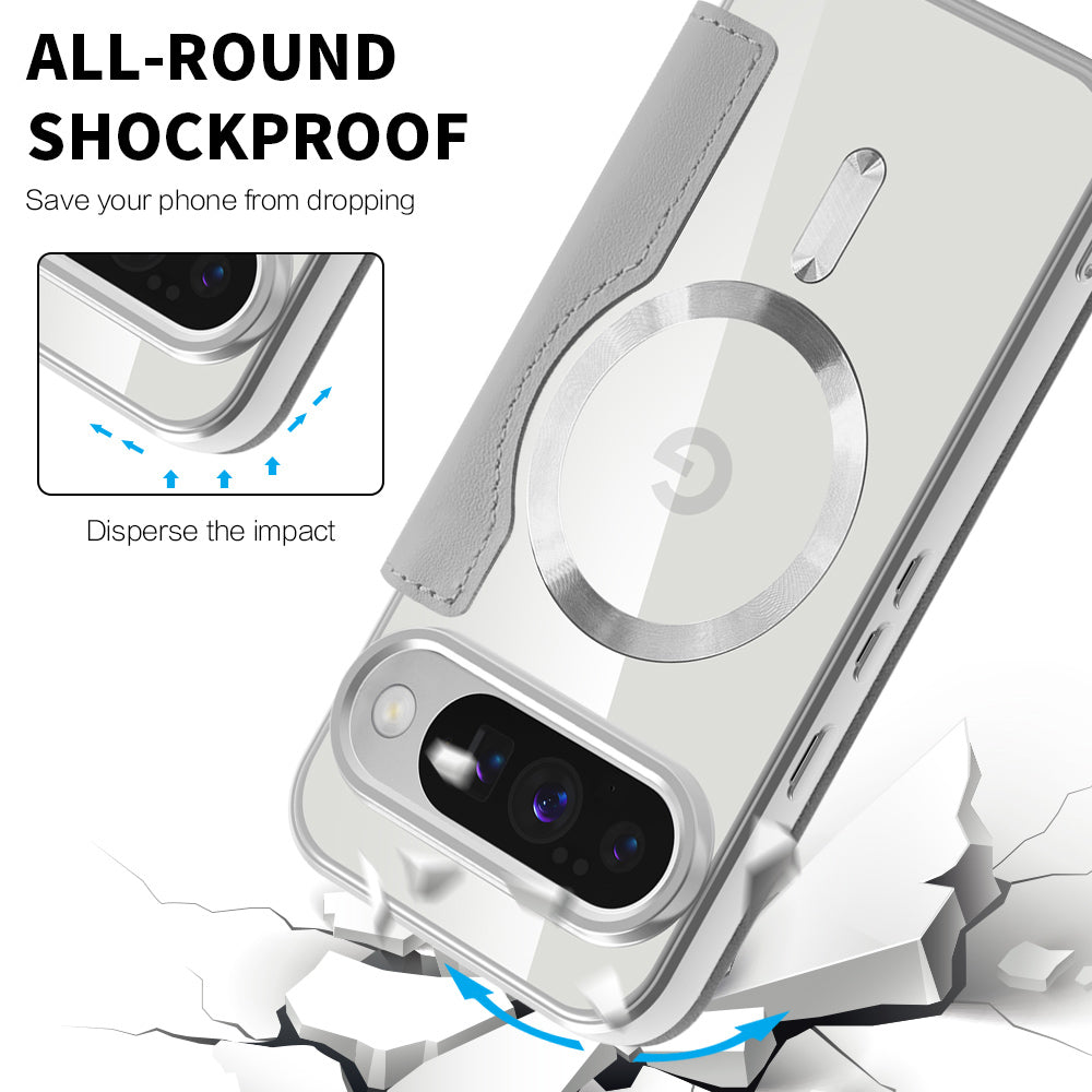 Θήκη MagSafe για Google Pixel 10 Pro XL, Techsuit, SmartMag Book, Γκρι