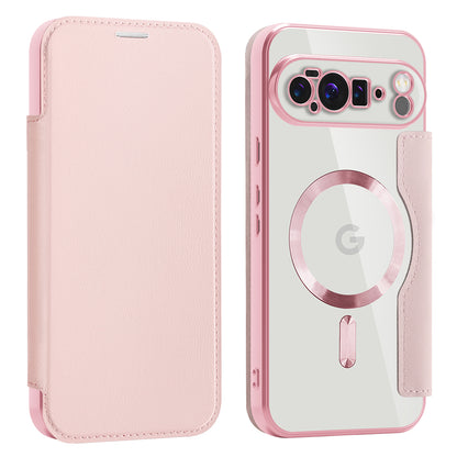 Θήκη MagSafe για Google Pixel 10 Pro XL, Techsuit, SmartMag Book, Ροζ
