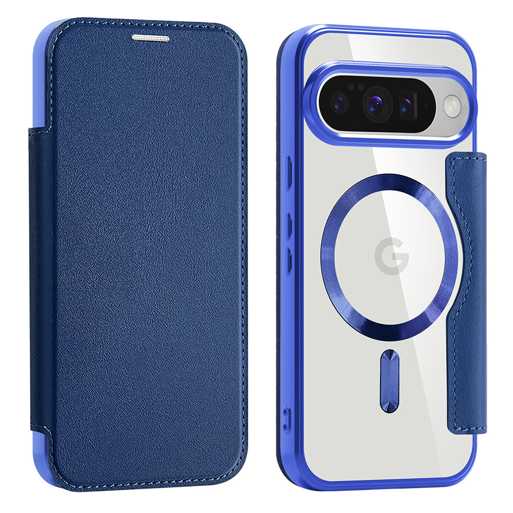 Θήκη MagSafe για Google Pixel 10 Pro / 10, Techsuit, SmartMag Book, Μπλε