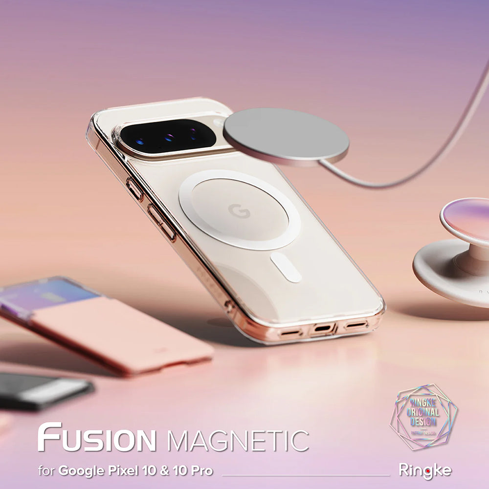 MagSafe Case for Google Pixel 10 Pro / 10, Ringke, Fusion, Transparent