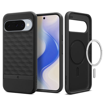 Θήκη MagSafe για Google Pixel 10 Pro / 10, Spigen, Caseology Parallax, Ματ Μαύρη ACS09708