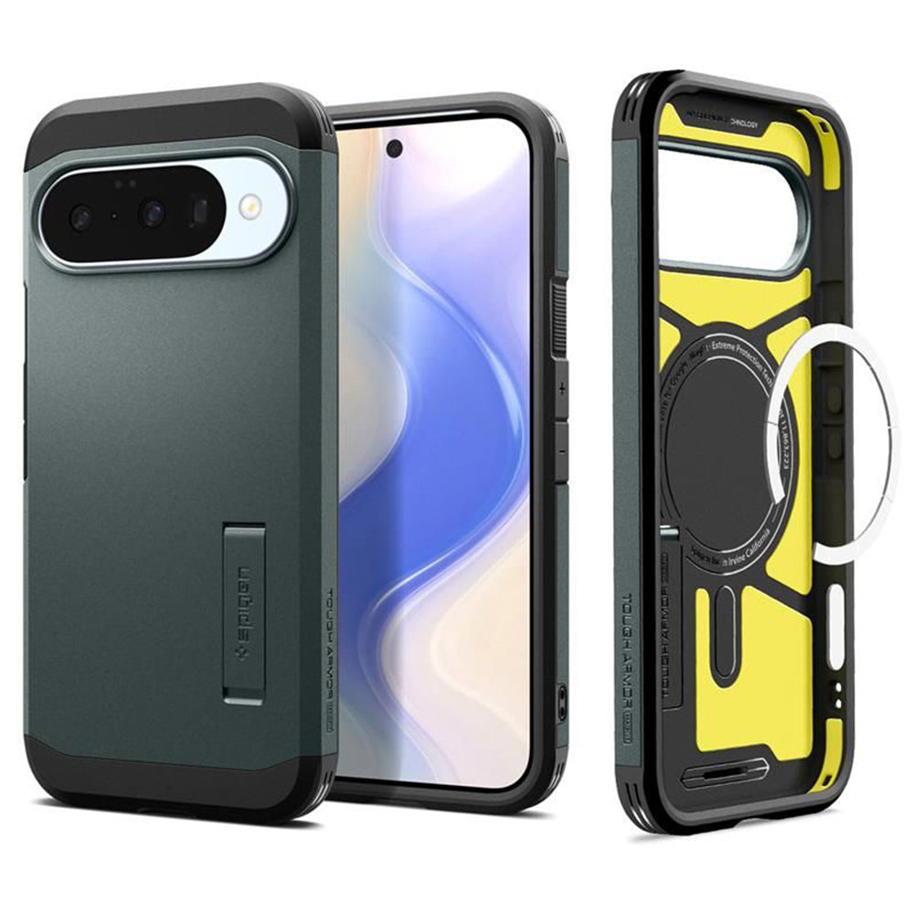 Θήκη MagSafe για Google Pixel 10 Pro / 10, Spigen, Tough Armor, Πράσινο ACS09707