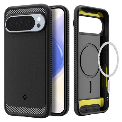 Θήκη MagSafe για Google Pixel 10 Pro XL, Spigen, Rugged Armor, Ματ Μαύρη ACS09721
