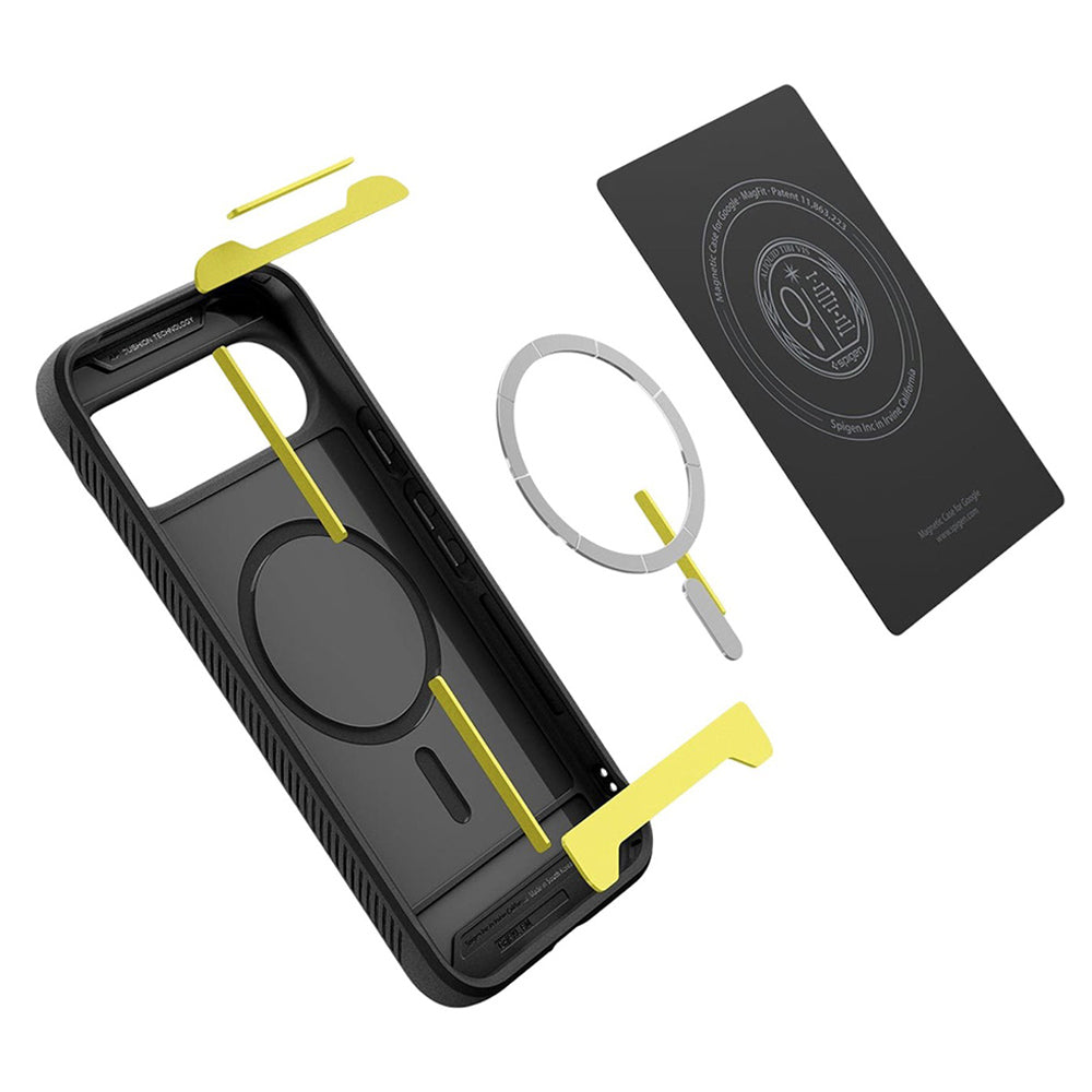 Θήκη MagSafe για Google Pixel 10 Pro XL, Spigen, Rugged Armor, Ματ Μαύρη ACS09721