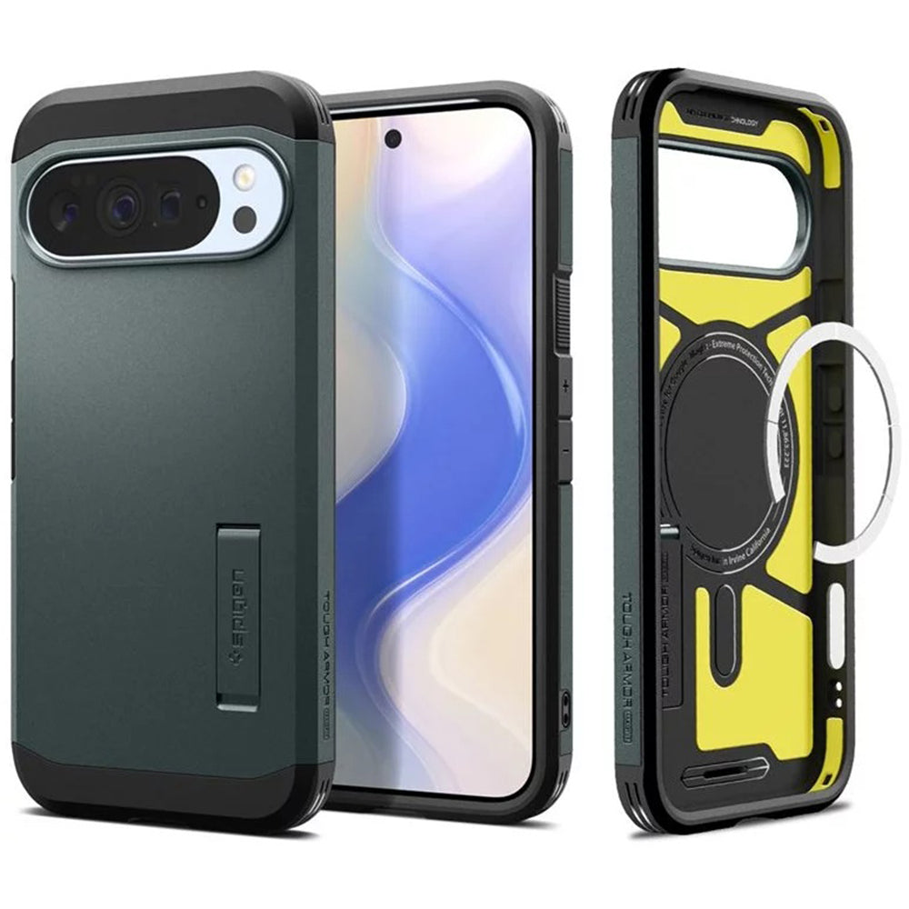 MagSafe Case for Google Pixel 10 Pro XL, Spigen, Tough Armor, Green ACS09730
