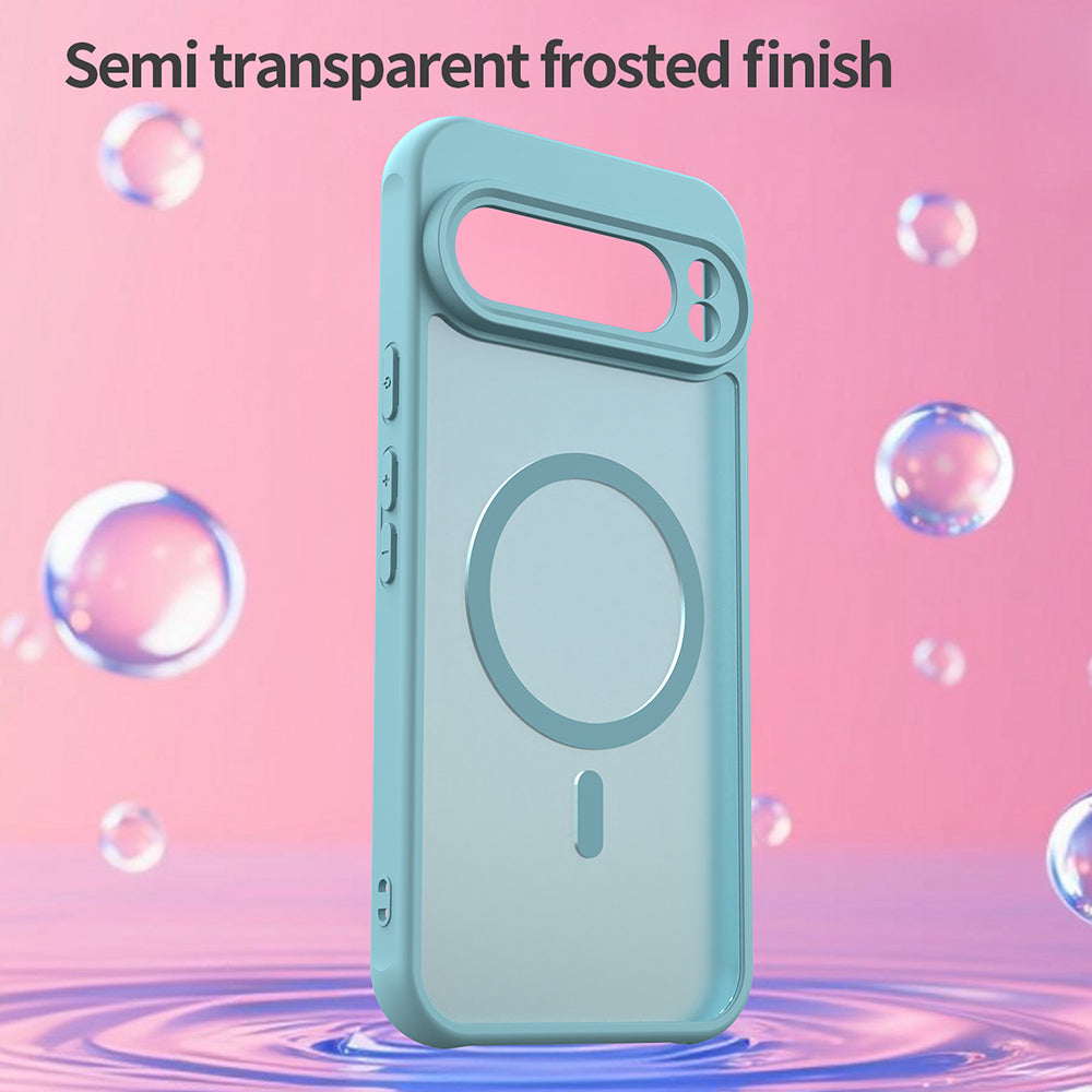 MagSafe Case for Google Pixel 10 Pro XL, Techsuit, HaloFrost II, Light Green