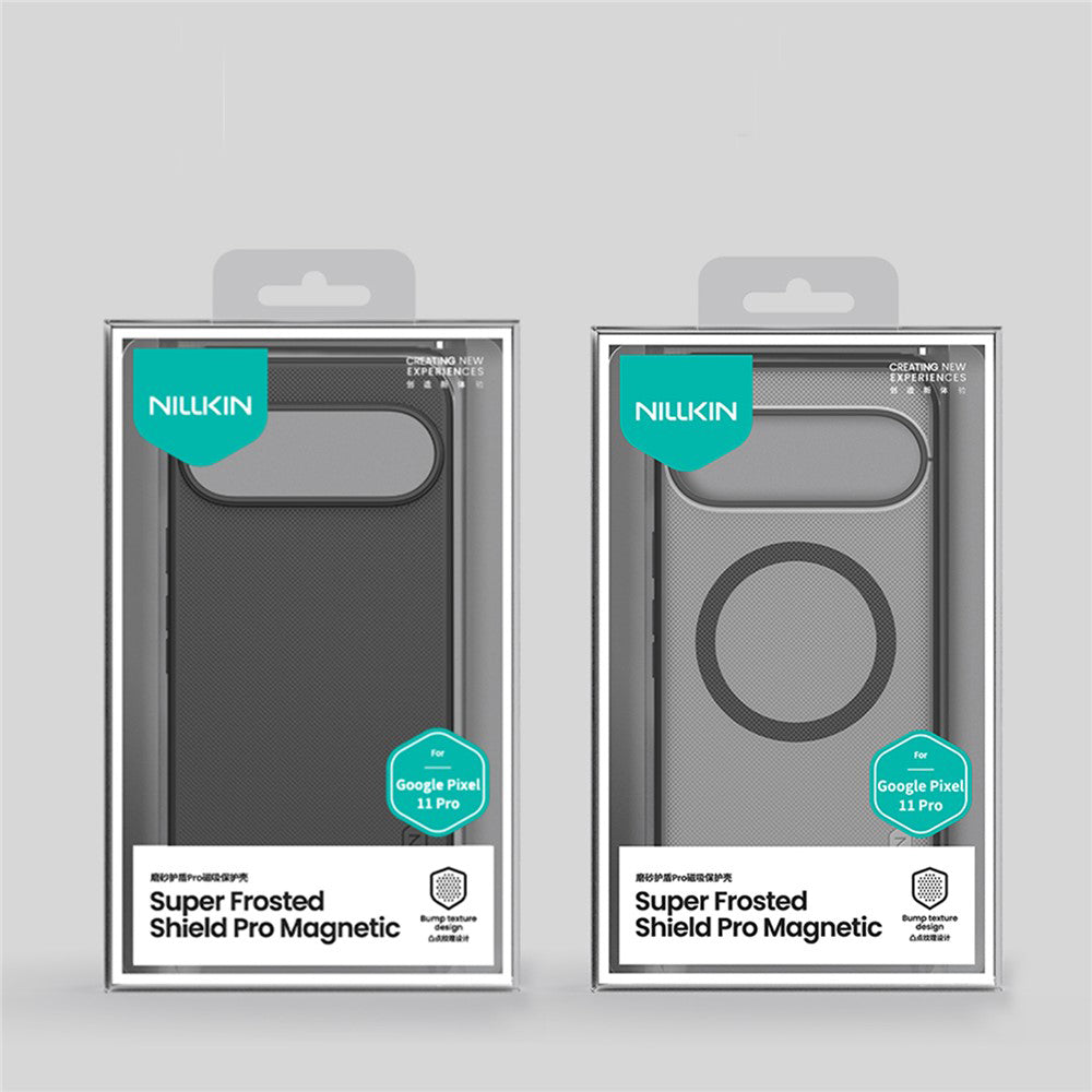 MagSafe Case for Google Pixel 11 Pro, Nillkin, Super Shield Pro, Satin Transparent Black