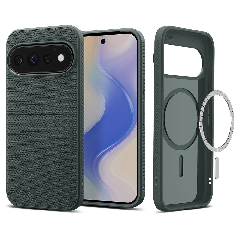 MagSafe Case for Google Pixel 11 Pro, Spigen, Liquid Air, Green ACS11858