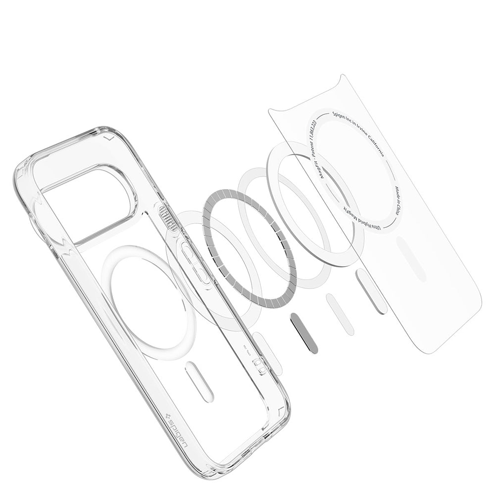 Θήκη MagSafe για Google Pixel 11 Pro, Spigen, Ultra Hybrid, Διαφανές Λευκό ACS11431
