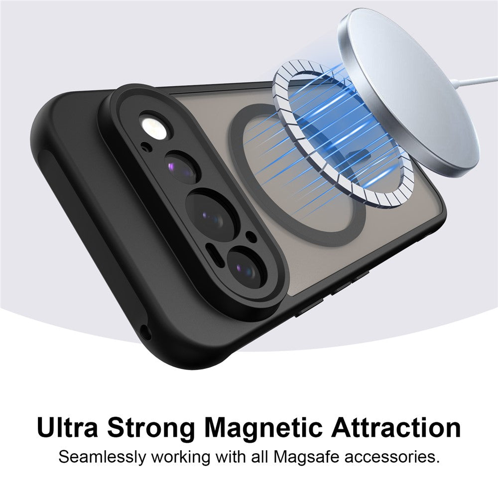 MagSafe Case for Google Pixel 11 Pro, Techsuit, HaloFrost II, Black