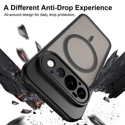 MagSafe Case for Google Pixel 11 Pro, Techsuit, HaloFrost II, Black