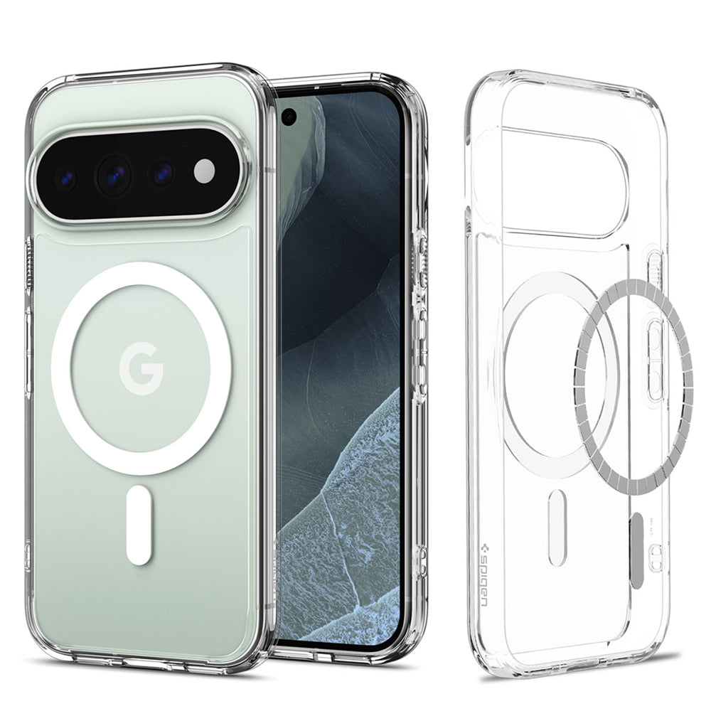MagSafe Case for Google Pixel 11 Pro XL, Spigen, Ultra Hybrid, Clear White ACS11451