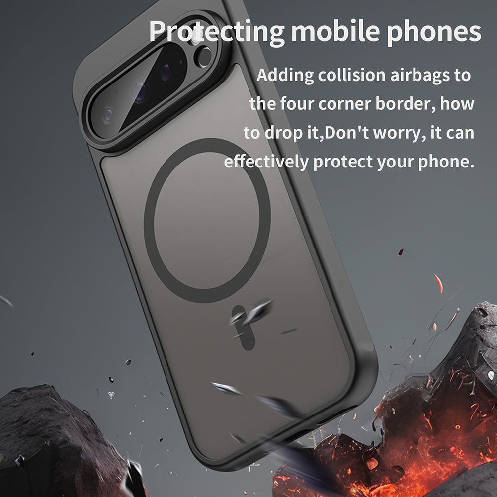 Θήκη MagSafe για Google Pixel 9 Pro, Techsuit, HaloFrost II, Μαύρο