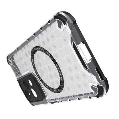 MagSafe Case for Honor 200 Lite, Techsuit, HoneyComb Shield, White