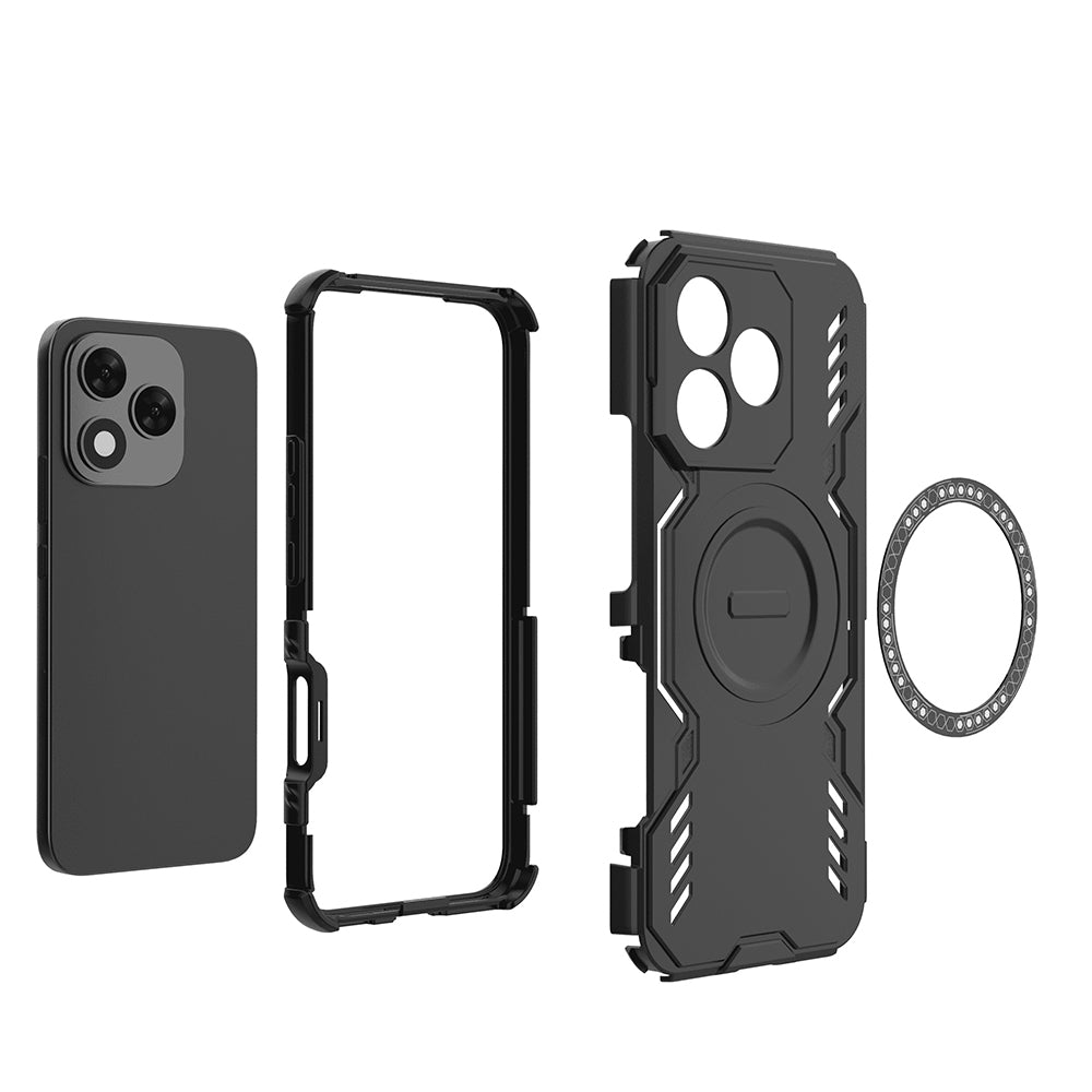 Θήκη MagSafe για Honor 400 Lite, Techsuit, ArmorMag, Μαύρη