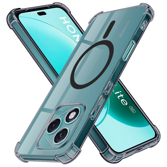 Θήκη MagSafe για Honor 400 Lite, Techsuit, Ανθεκτική σε Κρούσεις Διαφανής, Καπνιστή