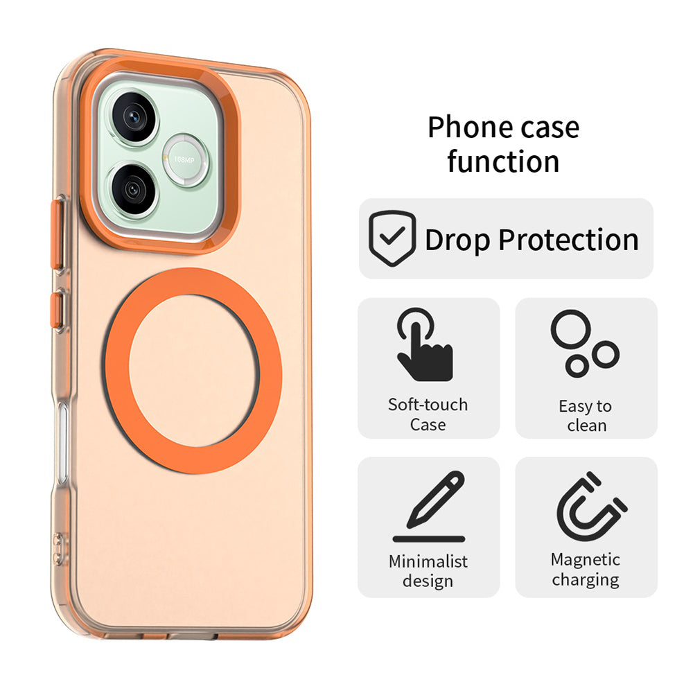 Θήκη MagSafe για Honor 600 Lite, Techsuit, CandyCase, Πορτοκαλί