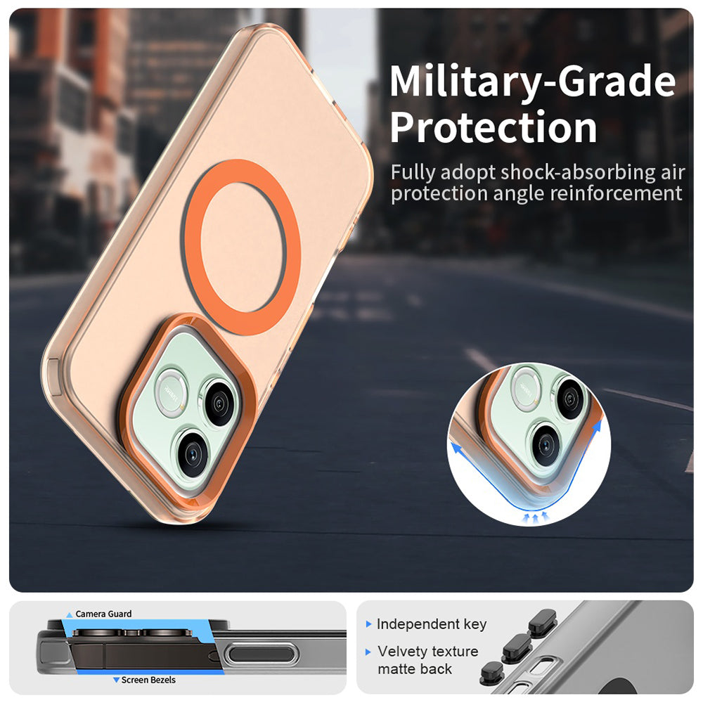 Θήκη MagSafe για Honor 600 Lite, Techsuit, CandyCase, Πορτοκαλί