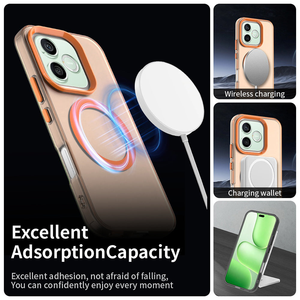 Θήκη MagSafe για Honor 600 Lite, Techsuit, CandyCase, Πορτοκαλί