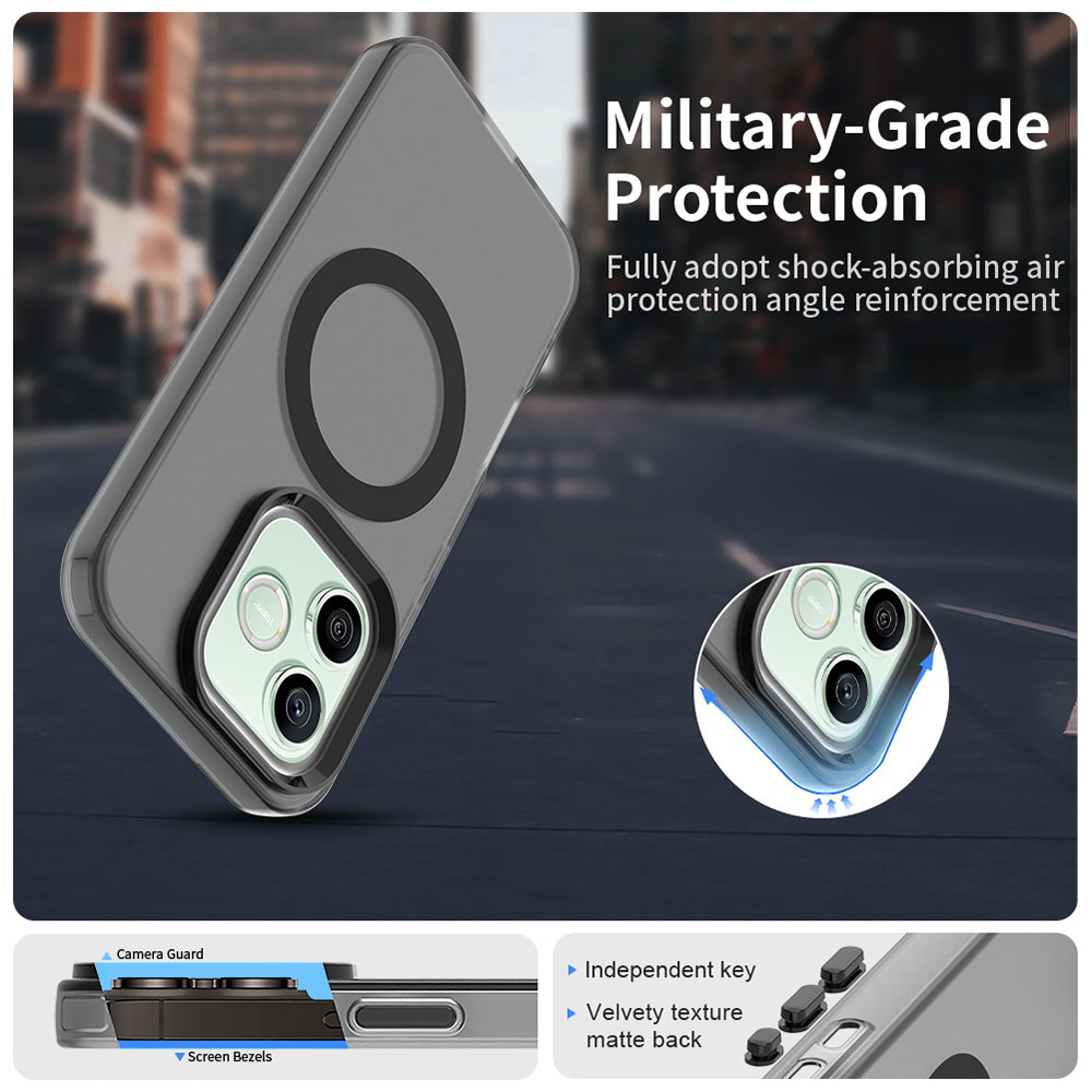 Θήκη MagSafe για Honor 600 Pro / 600, Techsuit, CandyCase, Μαύρο