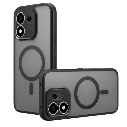 MagSafe Case for Honor 600 Smart, Techsuit, PureFrost, Satin Black