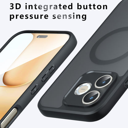 Θήκη MagSafe για Honor 600 Smart, Techsuit, PureFrost, Μαύρο Σατινέ