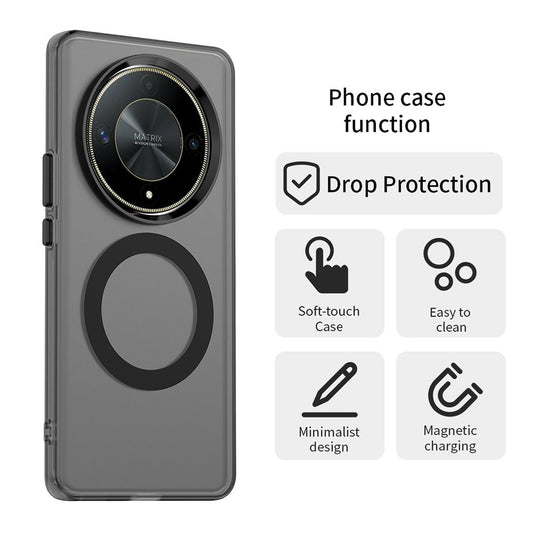 Θήκη MagSafe για Honor Magic6 Lite, Techsuit, CandyCase, Μαύρο