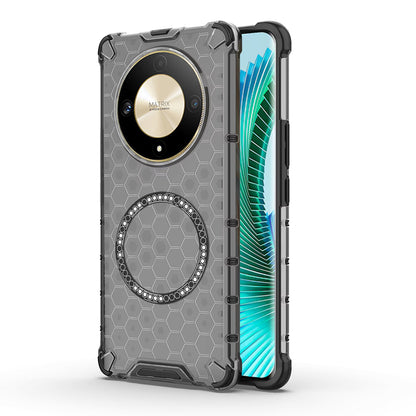 Θήκη MagSafe για Honor Magic6 Lite, Techsuit, HoneyComb Shield, Μαύρο