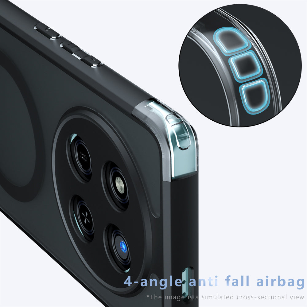 Θήκη MagSafe για Honor X9c / Magic7 Lite, Techsuit, PureFrost, Μαύρο
