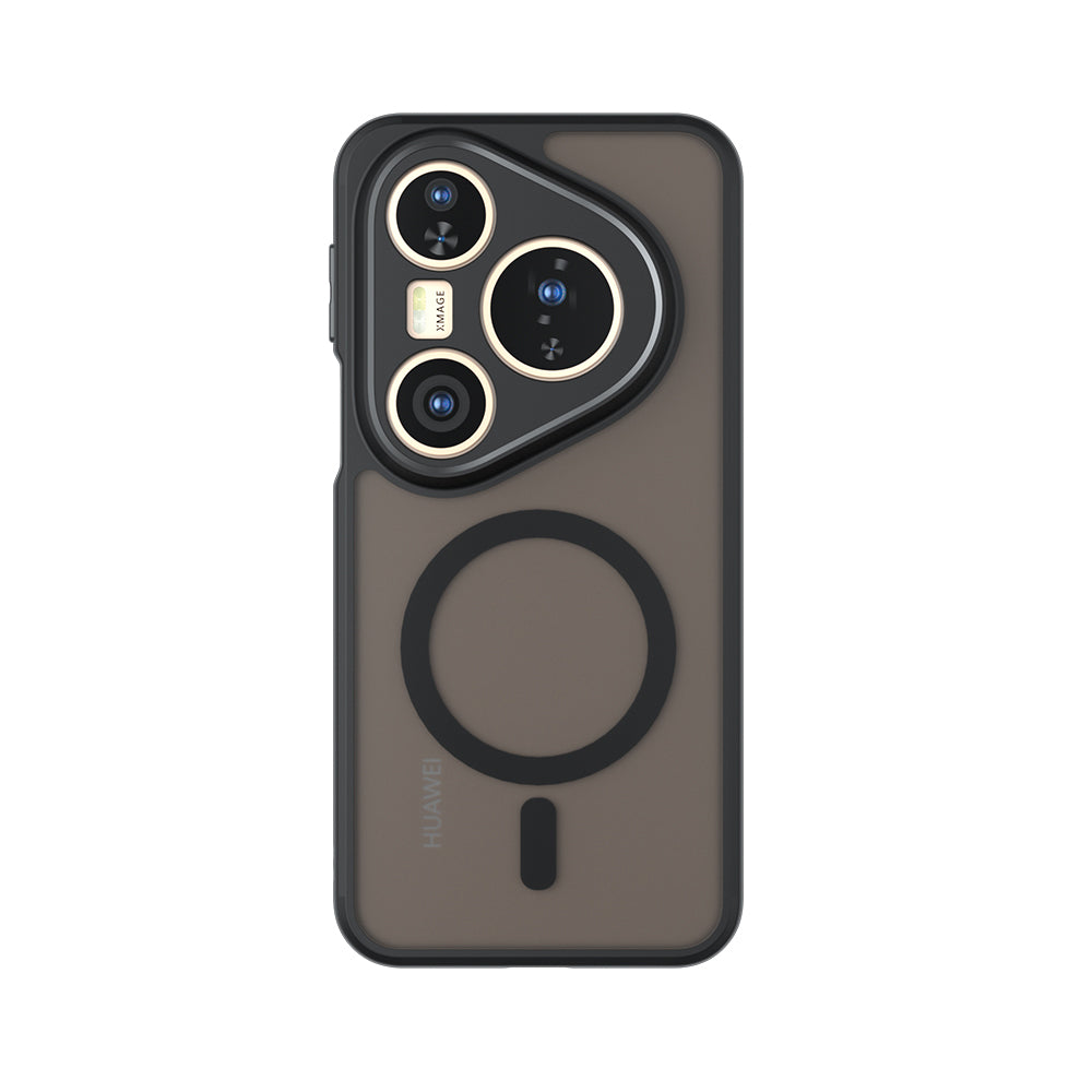 Θήκη MagSafe για Huawei Pura 80 Pro / Pura 80 Ultra, Techsuit, PureFrost, Μαύρο Σατινέ