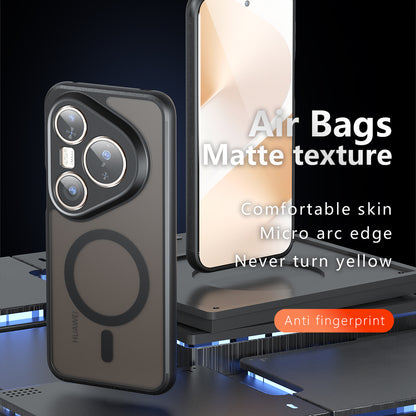 Θήκη MagSafe για Huawei Pura 80 Pro / Pura 80 Ultra, Techsuit, PureFrost, Μαύρο Σατινέ