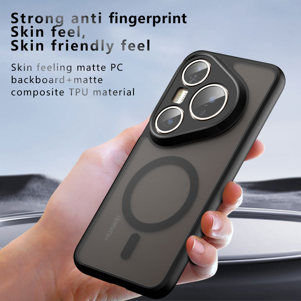 Θήκη MagSafe για Huawei Pura 80 Pro / Pura 80 Ultra, Techsuit, PureFrost, Μαύρο Σατινέ