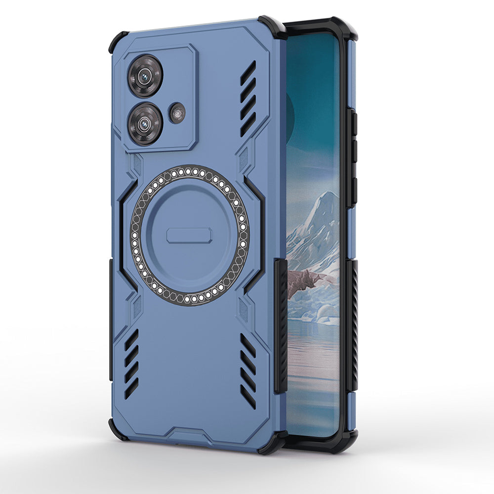 MagSafe Case for Motorola Edge 40 Neo, Techsuit, ArmorMag, Blue