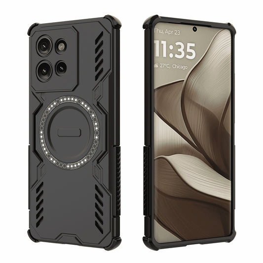 Θήκη MagSafe για Motorola Edge 50, Techsuit, ArmorMag, Μαύρη