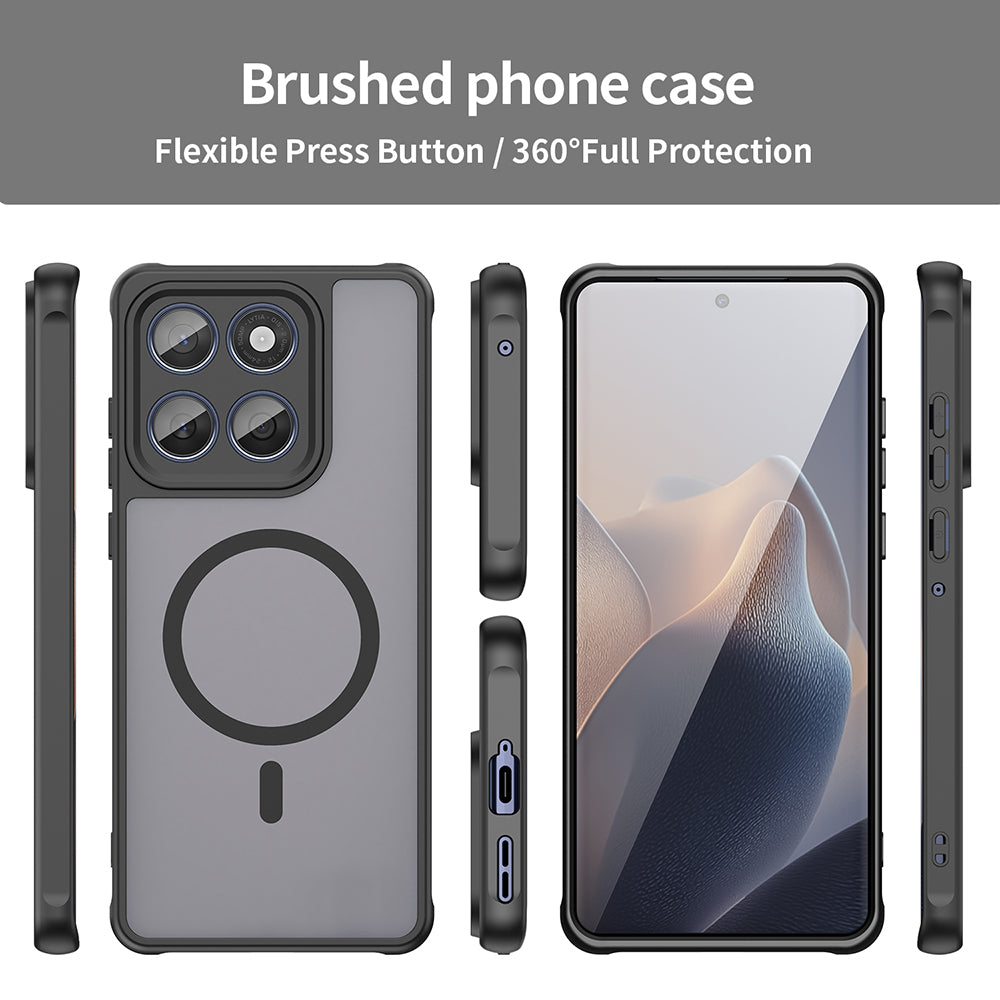 MagSafe Case for Motorola Edge 60 Fusion / Edge 60, Techsuit, HaloFrost II, Black